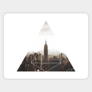 Empire State Building Geometric Photography Sticker